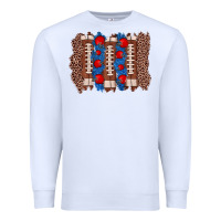 White football brushstroke Premium Sweatshirt - Zillion Design Studio