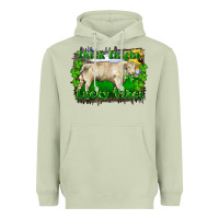 Matcha thick thighs lucky vibes charolais bull Heavyweight Hoodie - RanaPortraitStore