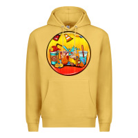 Antique Gold firefighter coasters Premium Hoodie - AdoDesignShop