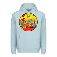 Blue Mist firefighter coasters Premium Hoodie - AdoDesignShop