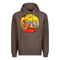 Coffee firefighter coasters Premium Hoodie - AdoDesignShop