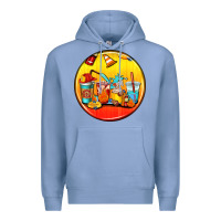 Colony Blue firefighter coasters Premium Hoodie - AdoDesignShop