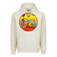Oatmeal Heather firefighter coasters Premium Hoodie - AdoDesignShop