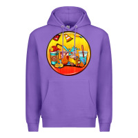 Purple firefighter coasters Premium Hoodie - AdoDesignShop