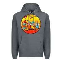 Rock firefighter coasters Premium Hoodie - AdoDesignShop