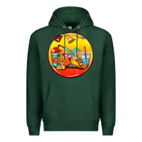Sports Green firefighter coasters Premium Hoodie - AdoDesignShop