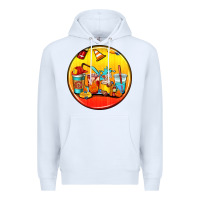 White firefighter coasters Premium Hoodie - AdoDesignShop