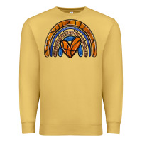 Antique Gold basketball rainbow Premium Sweatshirt - Zillion Design Studio