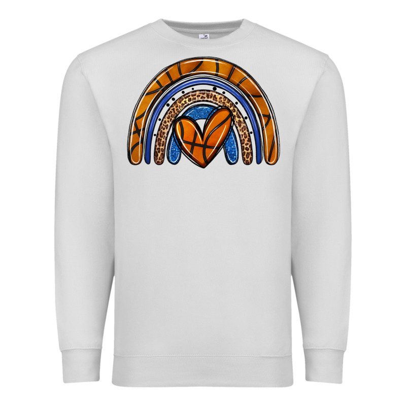 Basketball Rainbow Premium Sweatshirt by Zillion Design Studio | Teevron