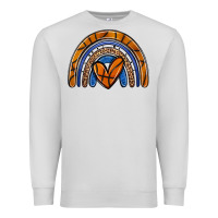 Dove Grey basketball rainbow Premium Sweatshirt - Zillion Design Studio