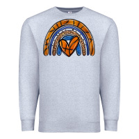 Heather Grey basketball rainbow Premium Sweatshirt - Zillion Design Studio