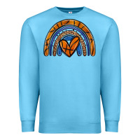 Ocean Blue basketball rainbow Premium Sweatshirt - Zillion Design Studio