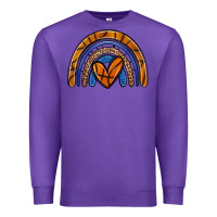 Purple basketball rainbow Premium Sweatshirt - Zillion Design Studio