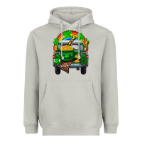 Moon Dust st patricks day truck with pot of gold horseshoe a Heavyweight Hoodie - RanaPortraitStore