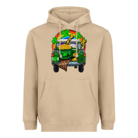 Mushroom st patricks day truck with pot of gold horseshoe a Heavyweight Hoodie - RanaPortraitStore