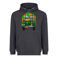 Smoke st patricks day truck with pot of gold horseshoe a Heavyweight Hoodie - RanaPortraitStore