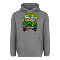 Storm st patricks day truck with pot of gold horseshoe a Heavyweight Hoodie - RanaPortraitStore