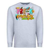 Heather Grey pre k energy Premium Sweatshirt - texasbilliewilder