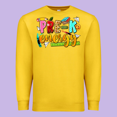 Pre K Energy Premium Sweatshirt Designed By Texasbilliewilder