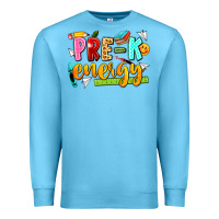 Ocean Blue pre k energy Premium Sweatshirt - texasbilliewilder