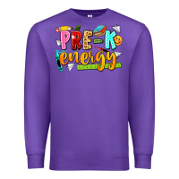 Purple pre k energy Premium Sweatshirt - texasbilliewilder