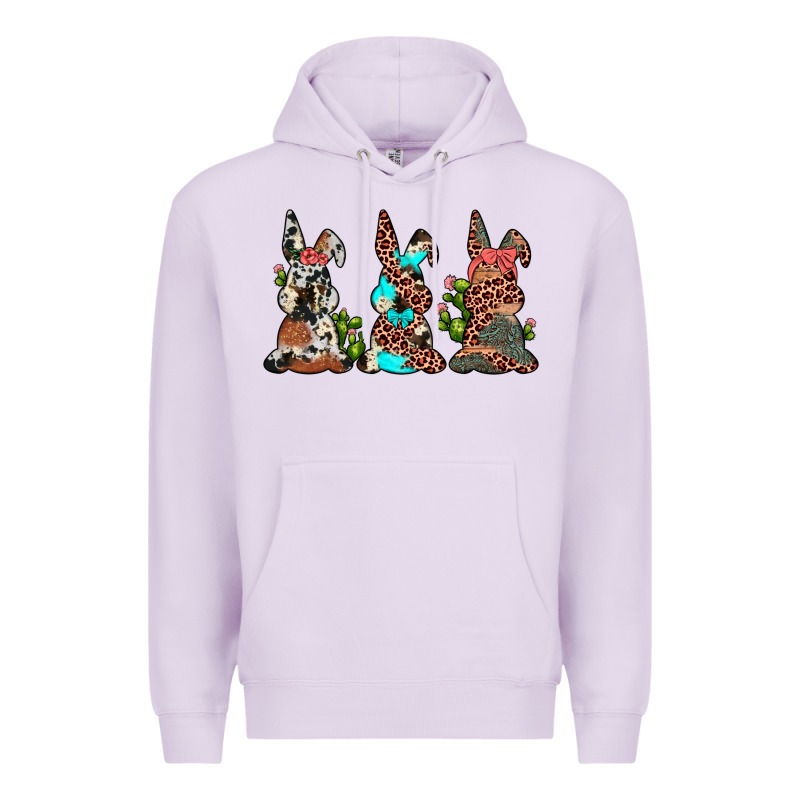 Leopard Cowhide Turquoise Cactus Bunny's Premium Hoodie by JahusDesignShop | Teevron
