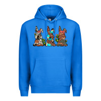 True Royal leopard cowhide turquoise cactus bunny's Premium Hoodie - JahusDesignShop