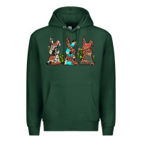 Sports Green leopard cowhide turquoise cactus bunny's Premium Hoodie - JahusDesignShop