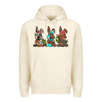 Tofu leopard cowhide turquoise cactus bunny's Premium Hoodie - JahusDesignShop
