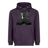 Plum soldier boots Heavyweight Hoodie - RanaPortraitStore