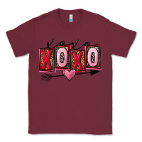 Burgundy Xoxo Love Classic Tee - FaDigitalArtStudio