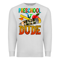 Dove Grey preschool dude Premium Sweatshirt - texasbilliewilder