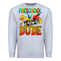 Heather Grey preschool dude Premium Sweatshirt - texasbilliewilder