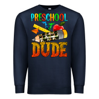 Navy preschool dude Premium Sweatshirt - texasbilliewilder