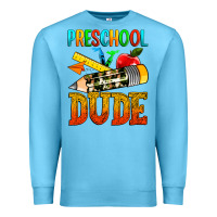Ocean Blue preschool dude Premium Sweatshirt - texasbilliewilder