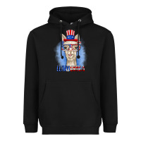 Black llamerica Heavyweight Hoodie - RanaPortraitStore