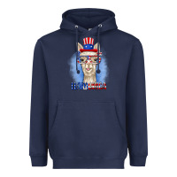 Navy llamerica Heavyweight Hoodie - RanaPortraitStore