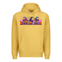 Antique Gold halloween witch gnomes libbey cup Premium Hoodie - BundleAndBundleShop