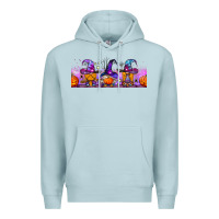 Blue Mist halloween witch gnomes libbey cup Premium Hoodie - BundleAndBundleShop