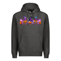 Charcoal Heather halloween witch gnomes libbey cup Premium Hoodie - BundleAndBundleShop