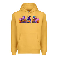 Mustard halloween witch gnomes libbey cup Premium Hoodie - BundleAndBundleShop