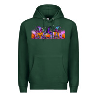 Sports Green halloween witch gnomes libbey cup Premium Hoodie - BundleAndBundleShop