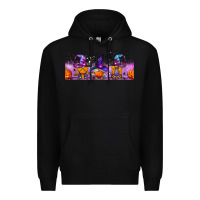 Black halloween witch gnomes libbey cup Premium Hoodie - BundleAndBundleShop