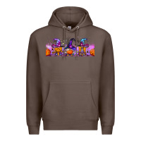 Coffee halloween witch gnomes libbey cup Premium Hoodie - BundleAndBundleShop