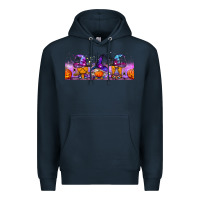 Navy halloween witch gnomes libbey cup Premium Hoodie - BundleAndBundleShop