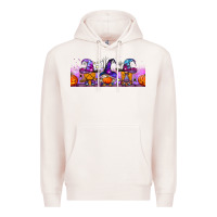 Pale Pink halloween witch gnomes libbey cup Premium Hoodie - BundleAndBundleShop