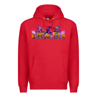 Red halloween witch gnomes libbey cup Premium Hoodie - BundleAndBundleShop