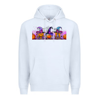 White halloween witch gnomes libbey cup Premium Hoodie - BundleAndBundleShop