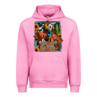 Fuchsia Pink cowboy rodeo Urban Hoodie - JahusDesignShop