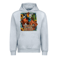 Heather Grey cowboy rodeo Urban Hoodie - JahusDesignShop